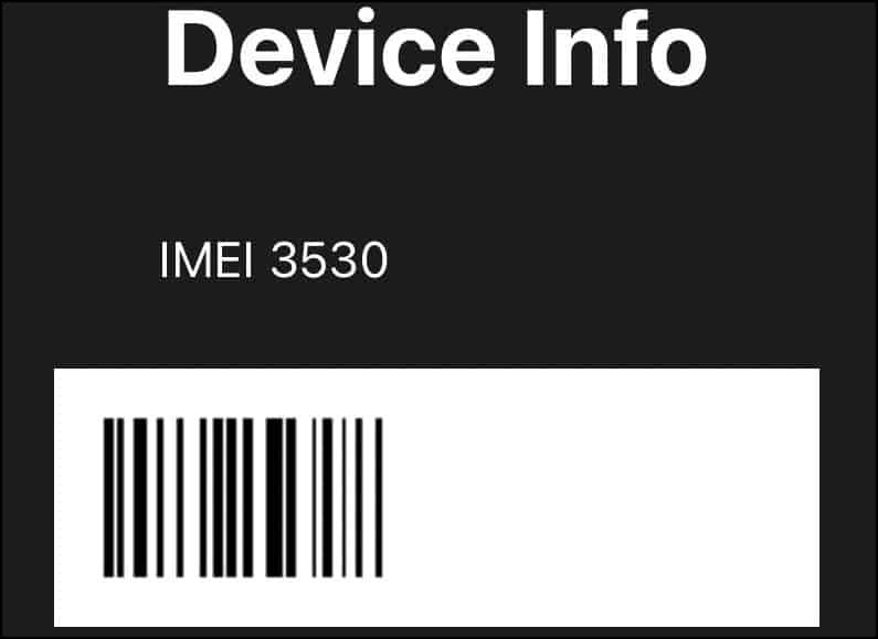 device info
