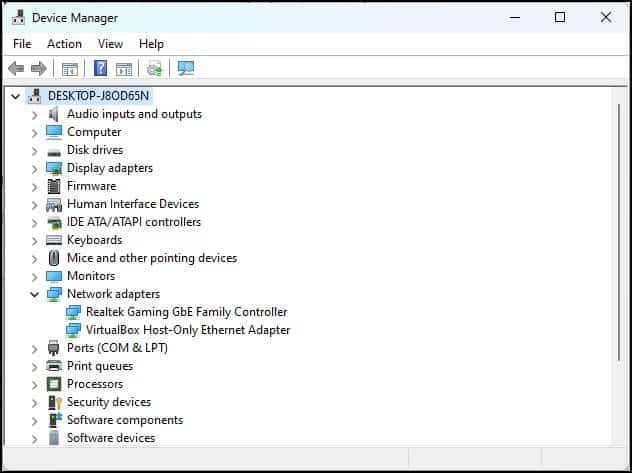 device manager