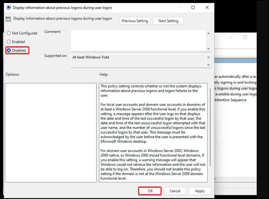 disable group policy