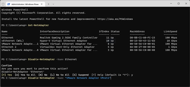 disable-netadapter-ethernet-powershell