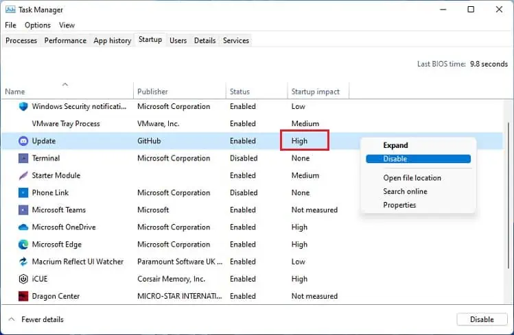12 Ways to Fix "Client Server Runtime Process High GPU" Issue 28 disable-startup-app-with-high-startup-impact
