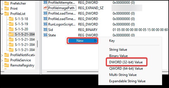 dword value