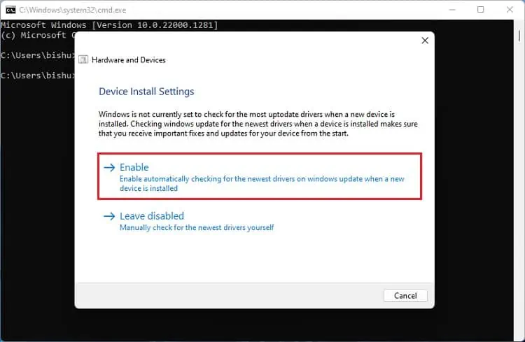 Why is WD Passport Not Showing Up in Windows? 12 Ways to Fix It 39 enable-under-device-install-settings