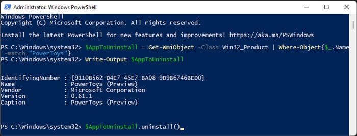 How To Uninstall Software Using Powershell