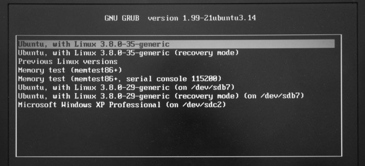 How to Change Boot Order on Linux 1 gnu grub menu entries