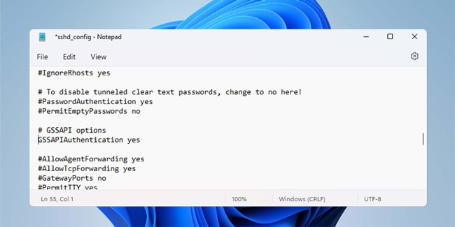 gssapi-authentication-yes-sshd-config