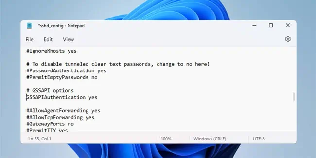 gssapi-authentication-yes-sshd-config