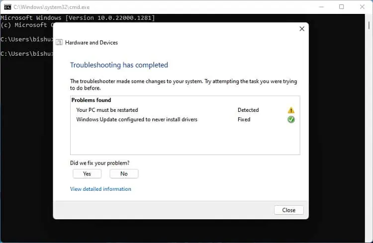 Why is WD Passport Not Showing Up in Windows? 12 Ways to Fix It 40 hardware-and-devices-troubleshooting-report
