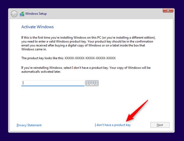 i don't have the product key