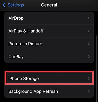iPhone-Storage