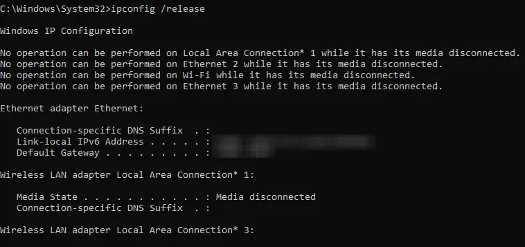 ip-release-dns-probe-error