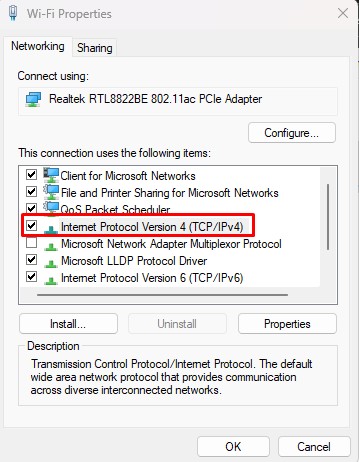 ipv4 dns probe error