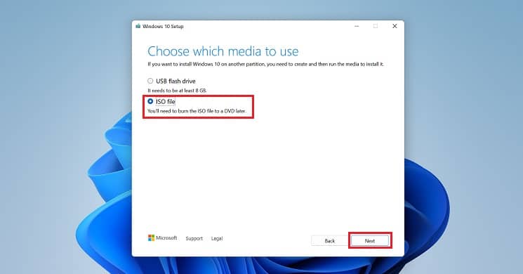 iso file and next