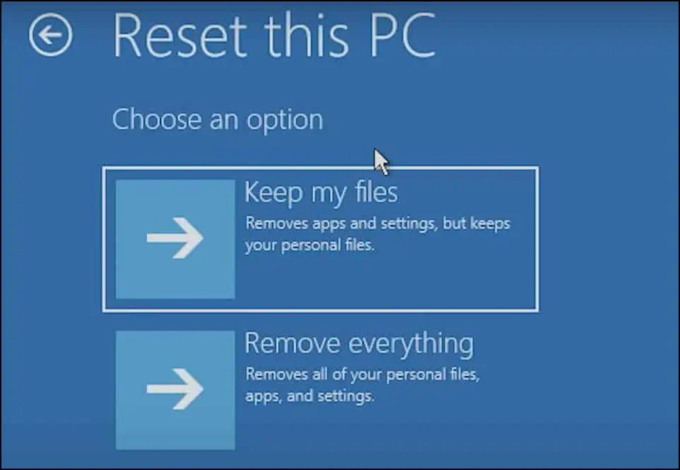How to Factory Reset Lenovo Laptop (Step-By-Step Guide) 13 keep-or-remove-files