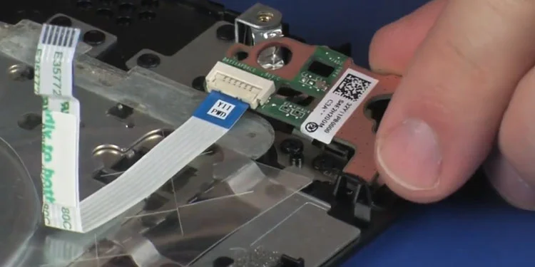 laptop power button remove