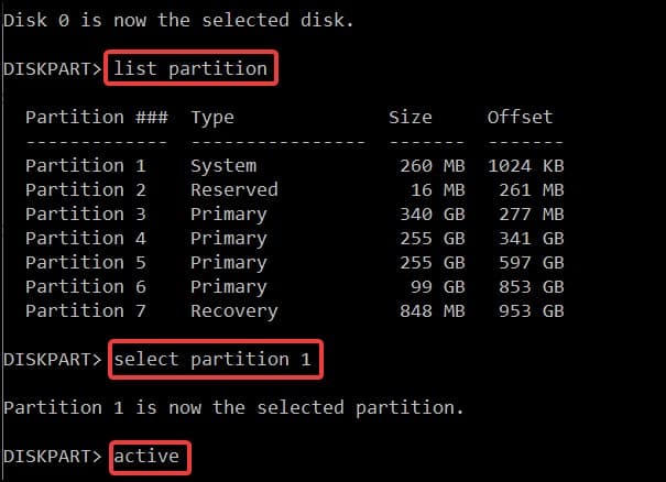 list partition