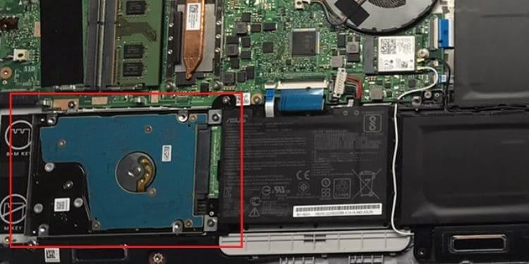 locate hard drive