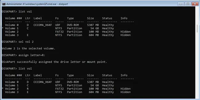 How to Fix “Bad System Config Info” Error on Windows 19 mount-esp-winre