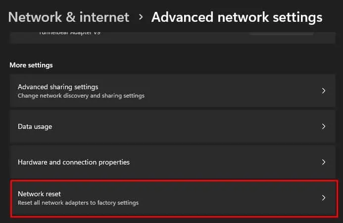 network-reset-dns-probe-error