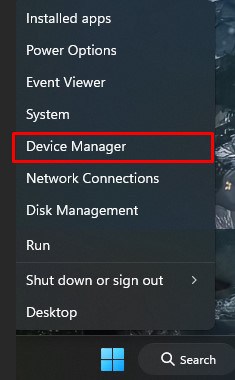 open device manager desktop wifi