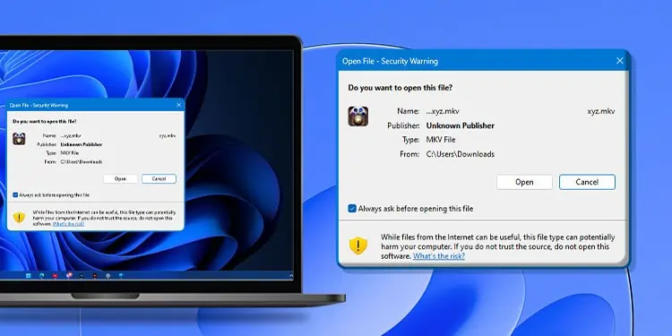 How to Disable “Open File Security Warning” in Windows?