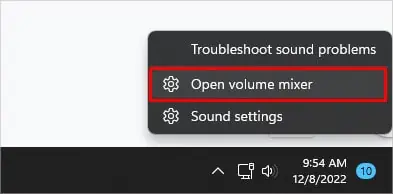 Lenovo Laptop Audio Not Working? Try These 8 Fixes 15 open-volume-mixer