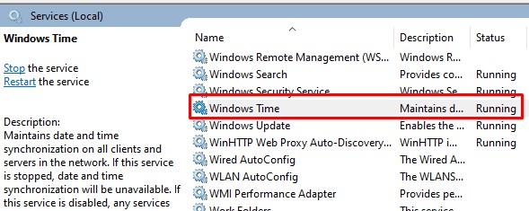 open windows time services time synchronization failed