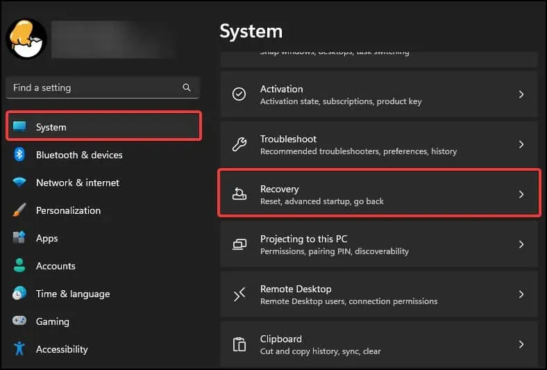 Why Can't I Log Into Windows? How to Fix it? 28 recovery-settings