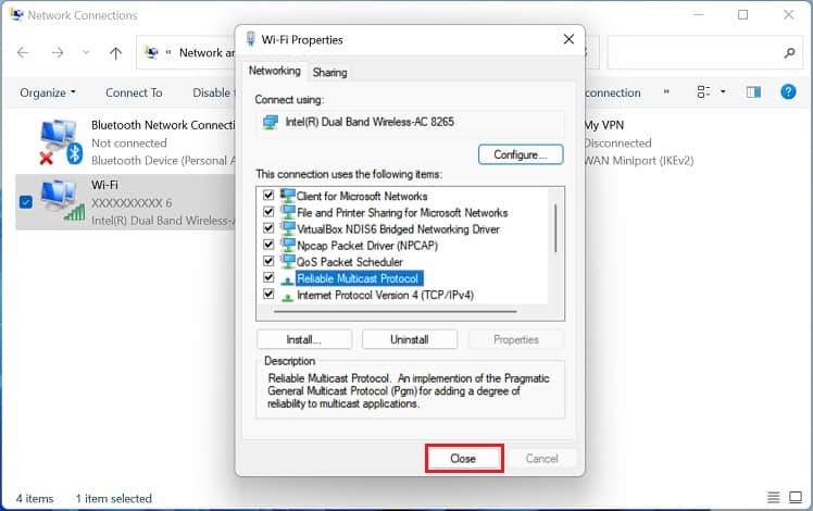 reliable multicast protocol installed