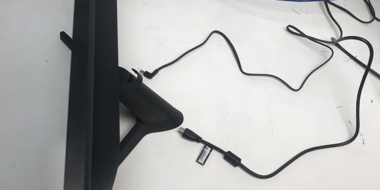 remove cables to power cycle monitor