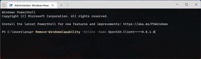 remove-windows-capability-ssh