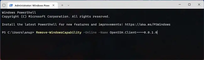 remove-windows-capability-ssh