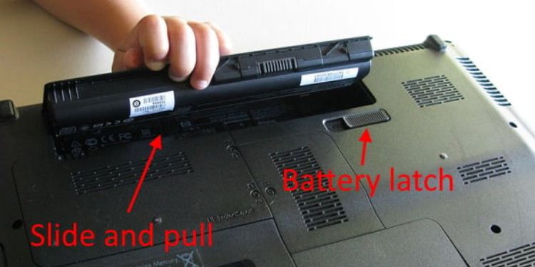 removing laptop battery