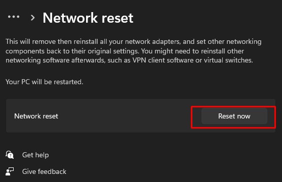 reser dns probe error