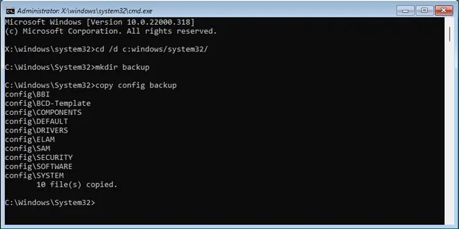 How to Fix “Bad System Config Info” Error on Windows 15 restore-windows-registry-winre