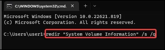 rmdir-command