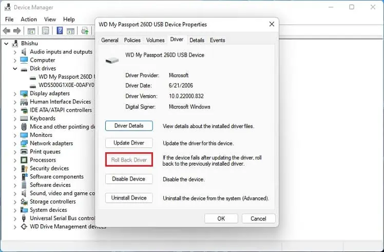 Why is WD Passport Not Showing Up in Windows? 12 Ways to Fix It 28 roll-back-driver-wd-my-passport