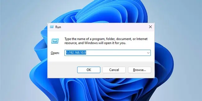 How to Share a Folder or File Over a Network 16 run-dialog-box-enter-ip-address