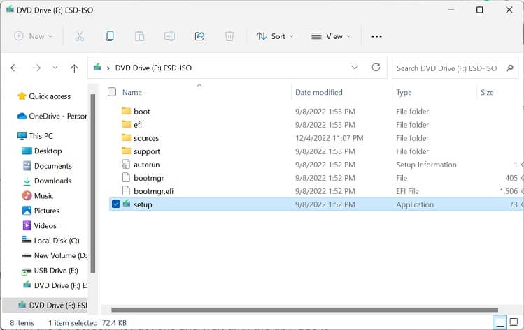 run setup exe file