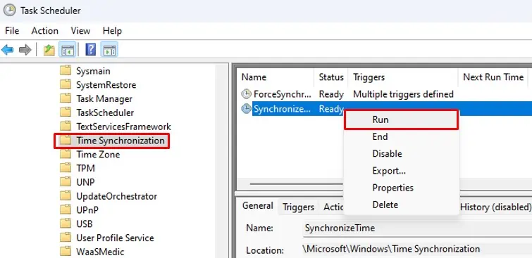 run-the-syncronize-time