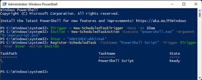How to Automate PowerShell Scripts 13 schedule-powershell-script-powershell