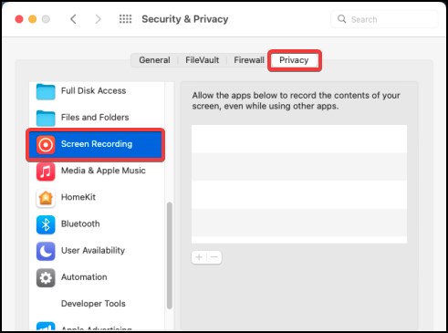 screen recording security
