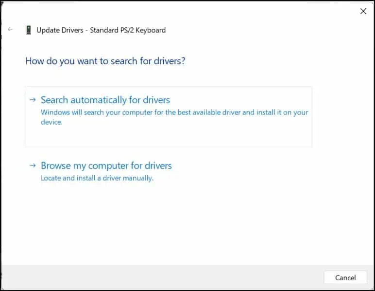 search-automatically-fpr-keyboard-drivers