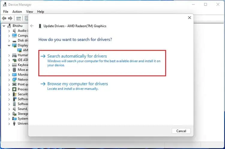 12 Ways to Fix "Client Server Runtime Process High GPU" Issue 31 search-for-drivers-automatically