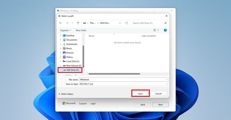 select path and save