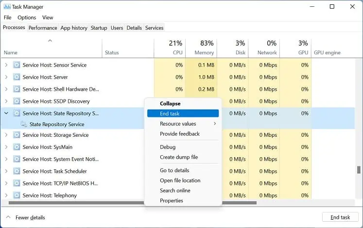 service-host-state-repository-service-end-task