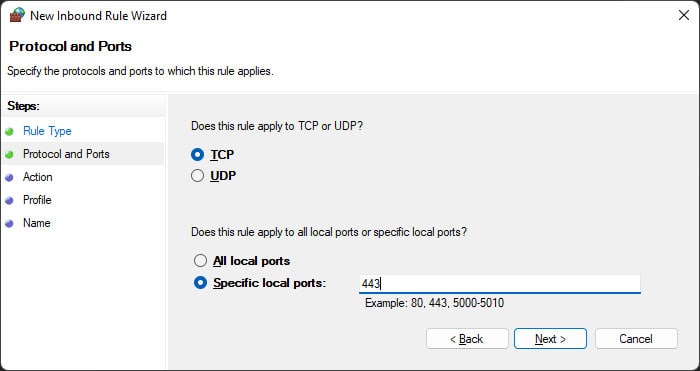specific-local-ports