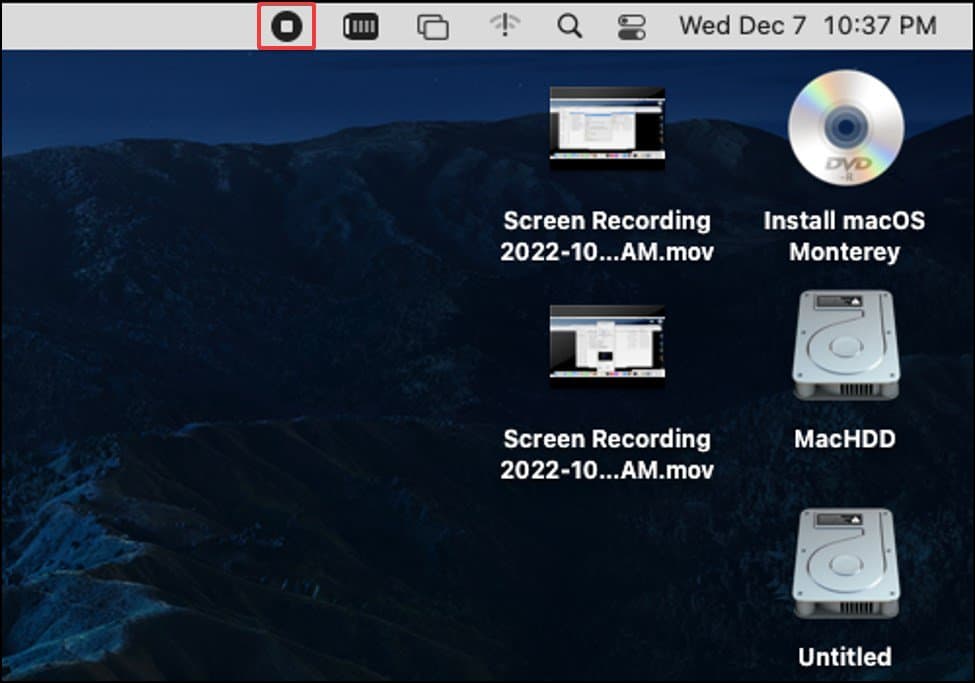 stop record button