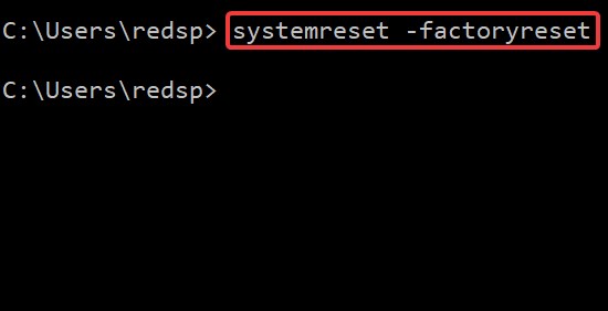 system reset