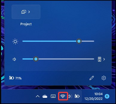system tray wifi